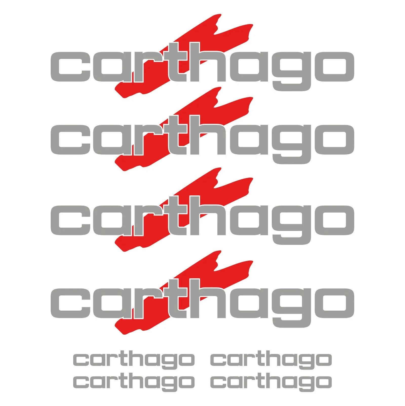 carthago sticker decal camper caravan 8 Pieces